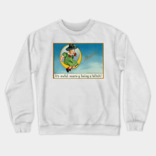 Vintage Halloween Cute Witch Crewneck Sweatshirt